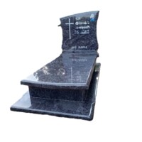 Nagrobek Myślibórz z literami piaskowanymi posrebrzane